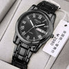 Men's Stainless Steel Business Style Round Dial Waterproof Watch With Automatic Movement And Luminous Calendar