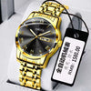 Men's Stainless Steel Business Style Round Dial Waterproof Watch With Automatic Movement And Luminous Calendar