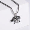 Men's Stainless Steel Constellation Pendant Punk Hip Hop Necklace With Electroplating
