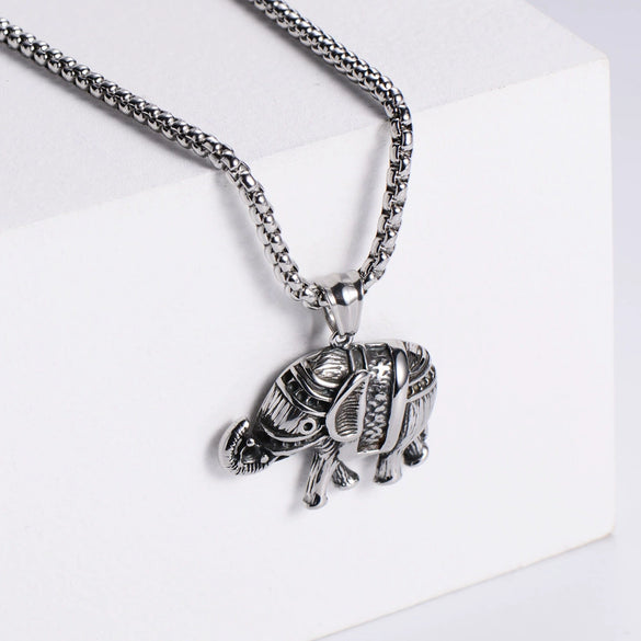 Men's Stainless Steel Constellation Pendant Punk Hip Hop Necklace With Electroplating