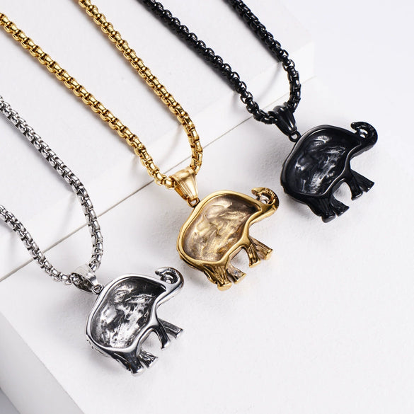 Men's Stainless Steel Constellation Pendant Punk Hip Hop Necklace With Electroplating