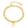 Men's Stainless Steel English Letter Bracelet With Polish Finish
