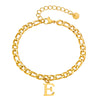 Men's Stainless Steel English Letter Bracelet With Polish Finish