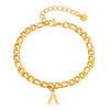 Men's Stainless Steel English Letter Bracelet With Polish Finish