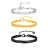 Men's Stainless Steel Flat Foursided Chain Bracelet Fashion Style