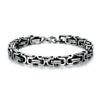 Men's Stainless Steel Geometric Chain Bracelet With Electroplated Finish Minimalist Hip Hop Style Fashion Accessory