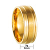 Men's Stainless Steel Geometric Ring Electroplated Nonfading Jewelry