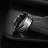 Men's Stainless Steel Geometric Ring Electroplated Nonfading Jewelry