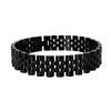 Men's Stainless Steel Geometric Wide Strap Bracelet With Gold Tone Multi Chain Design Electroplated Simple Jewelry