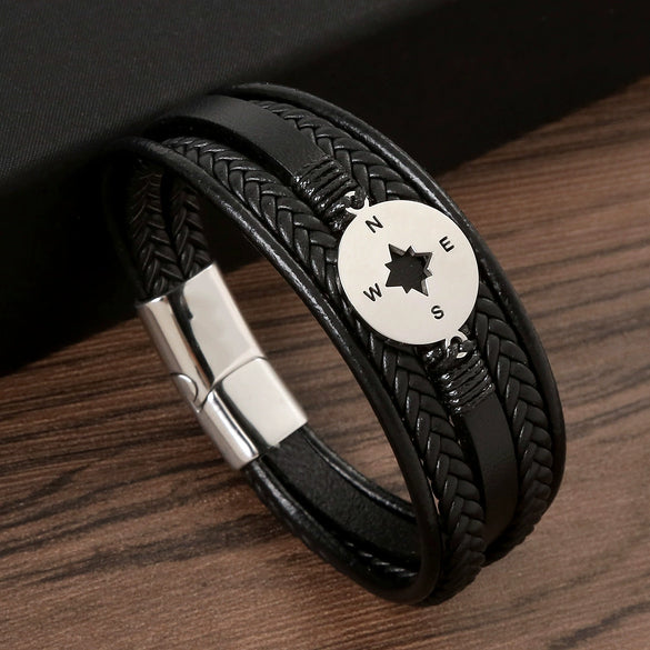 Men's Stainless Steel Handwoven Bracelet Jewelry With Electroplating Treatment And Original Design