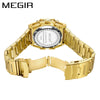 Men's 316 Stainless Steel Hollow Fashion Sports Chronograph Quartz Round Watch