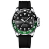 Men's Stainless Steel Imitation Automatic Mechanical Business Watch With Round Dial And Luminous Feature