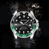 Men's Stainless Steel Imitation Automatic Mechanical Business Watch With Round Dial And Luminous Feature