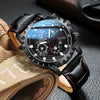 Men's Stainless Steel Mechanical Waterproof Round Dial Watch