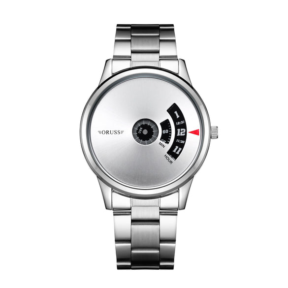 Men's Stainless Steel Mesh Belt Automatic Movement Round Dial Waterproof Leisure Watch