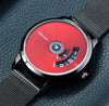 Men's Stainless Steel Mesh Belt Automatic Movement Round Dial Waterproof Leisure Watch