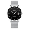 Men's Stainless Steel Metal Luminous Quartz Fashion Round Watch