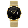 Men's Stainless Steel Metal Luminous Quartz Fashion Round Watch