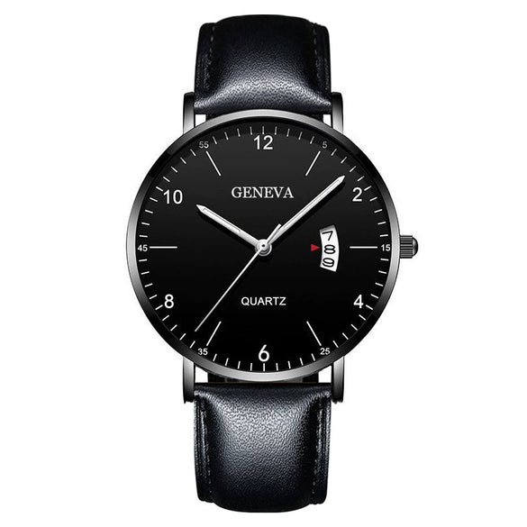 Men's Stainless Steel Metal Luminous Quartz Fashion Round Watch