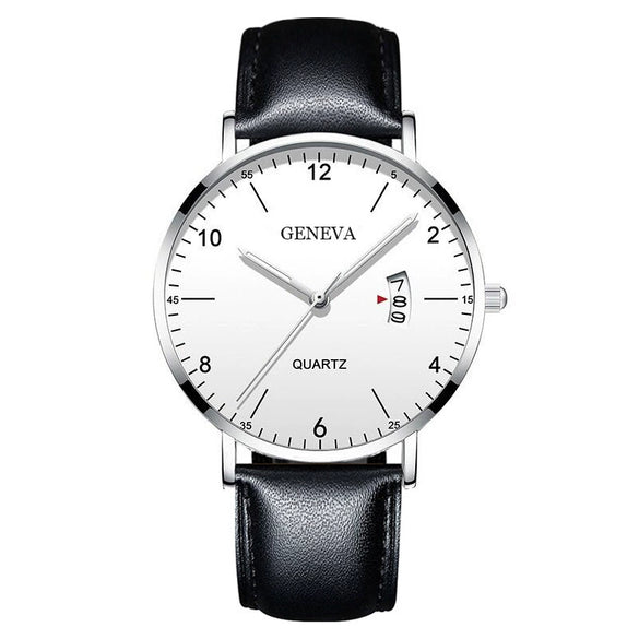 Men's Stainless Steel Metal Luminous Quartz Fashion Round Watch