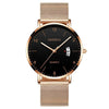 Men's Stainless Steel Metal Luminous Quartz Fashion Round Watch