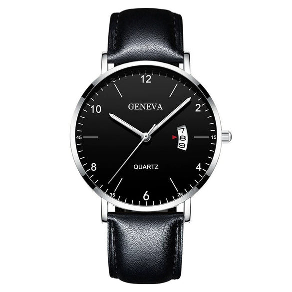 Men's Stainless Steel Metal Luminous Quartz Fashion Round Watch