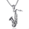Men's Stainless Steel Punk Pendant Jewelry Casting Horn Cross Design