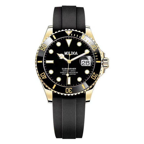 Men's Stainless Steel Round Dial Fully Automatic Movement Luminous Waterproof Watch