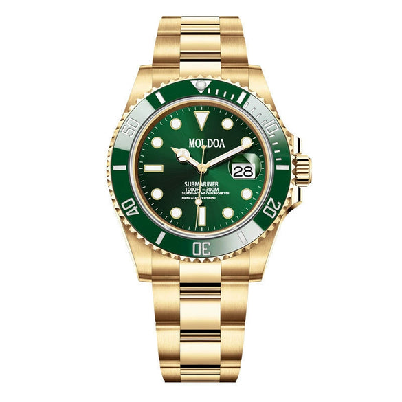 Men's Stainless Steel Round Dial Fully Automatic Movement Luminous Waterproof Watch