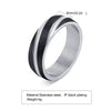 Men's Stainless Steel Simple Style Geometric Ring