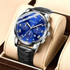 Men's Stainless Steel Waterproof Calendar Luminous Round Watch Fashion