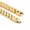 Men's Stainless Steel Wave Bracelet Fashion Electroplated Exquisite Personality Chain Bracelet