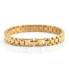 Men's Stainless Steel Wave Bracelet Fashion Electroplated Exquisite Personality Chain Bracelet
