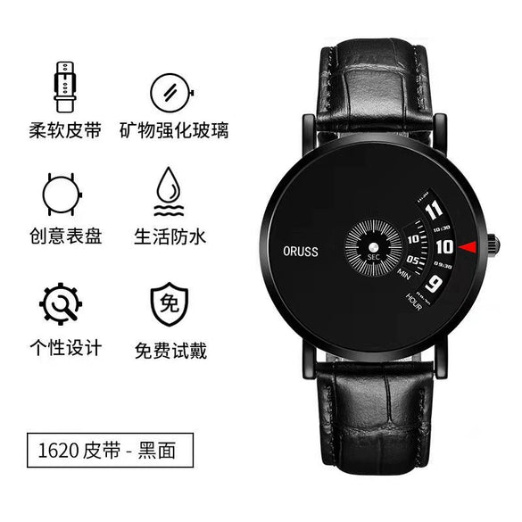Men's Steel Automatic Movement Mechanical Watch With Mineral Strengthened Glass Mirror Ultrathin Waterproof Round Dial Fashion Style