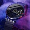Men's Steel Automatic Movement Mechanical Watch With Mineral Strengthened Glass Mirror Ultrathin Waterproof Round Dial Fashion Style