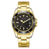 Men's Steel Band Iron Watch With Round Dial Business Style