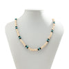Men's Surfer Wooden Bead Necklace Handmade Geometric Style Coconut Shell Clavicle Chain