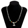 Men's Titanium Steel And Alloy Handmade Planet Ochain Necklace Hiphop Niche Design