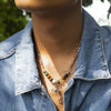 Men's Titanium Steel And Alloy Handmade Planet Ochain Necklace Hiphop Niche Design