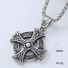 Men's Titanium Steel And Stainless Steel Retro Punk Style Geometric Tree Of Life Round Pendant Necklace Jewelry With Polishing Treatment