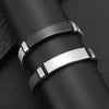 Men's Titanium Steel Bracelet With Engraved Logo And Electroplating