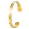 Men's Titanium Steel Cshaped Open Geometric Groove Electroplated Bracelet