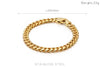 Men's Titanium Steel Cuban Chain Bracelet Necklace Single Sided Polished Sand Finish Geometric Minimalist Electroplated Jewelry