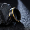 Men's Titanium Steel Electroplated Geometric Ring
