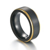 Men's Titanium Steel Electroplated Geometric Ring