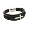 Men's Titanium Steel Fashion Bracelet With Geometric Pattern And Polishing Process