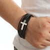 Men's Titanium Steel Fashion Bracelet With Geometric Pattern And Polishing Process