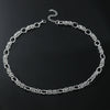 Men's Titanium Steel Geometric Handmade Multiring Buckle Cuban Chain Necklace With Polishing