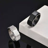 Men's Titanium Steel Geometric Octagonal Nut Rotatable Ring Brushed And Simple Style