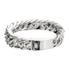 Men's Titanium Steel Geometric Style Double Woven Chain Bracelet Jewelry Polished Vacuum Plated